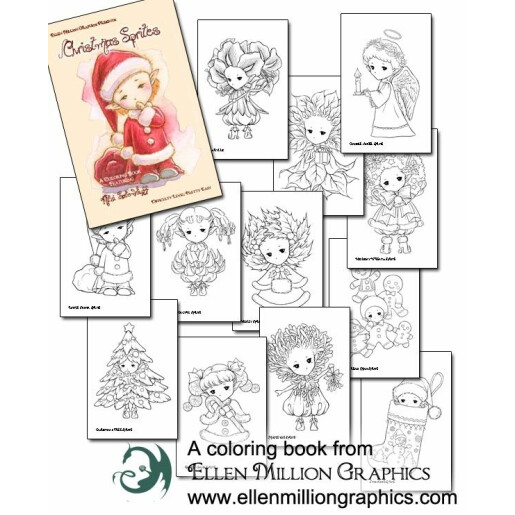 Christmas Sprites - coloring book Mitzi Sato-Wiuff