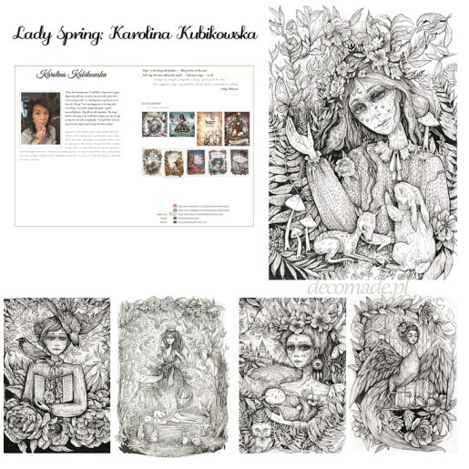 Lady Spring - coloring book
