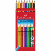 Creioane Colorate 12 Culori Grip 2001 Faber-Castell