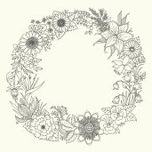 World of Flowers: A Colouring Book and Floral Adventure - by Johanna Basford